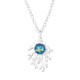 Coral Reef - 925 Sterling Silver Necklaces with Stones SD46273