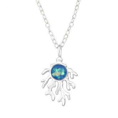 Coral Reef - 925 Sterling Silver Necklaces with Stones SD46273