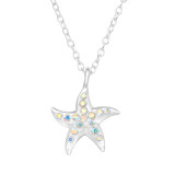 Starfish - 925 Sterling Silver Necklaces with Stones SD46482