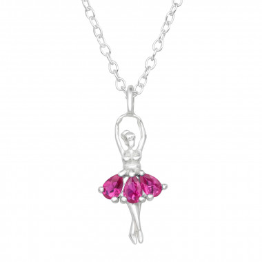 Ballerina - 925 Sterling Silver Necklaces with Stones SD46483