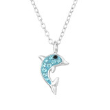 Dolphin - 925 Sterling Silver Necklaces with Stones SD46610