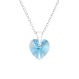 Heart - 925 Sterling Silver Necklaces with Stones SD46729