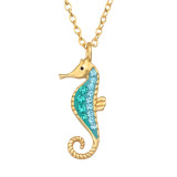Seahorse - 925 Sterling Silver Necklaces with Stones SD46787