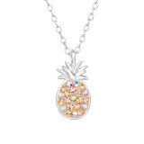 Pineapple - 925 Sterling Silver Necklaces with Stones SD46788
