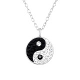 Yin Yang - 925 Sterling Silver Necklaces with Stones SD46803