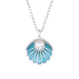 Shell - 925 Sterling Silver Necklaces with Stones SD46822