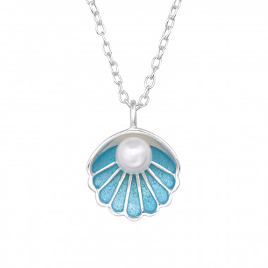Shell - 925 Sterling Silver Necklaces with Stones SD46822
