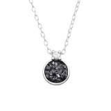 Round - 925 Sterling Silver Necklaces with Stones SD46968