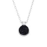 Round - 925 Sterling Silver Necklaces with Stones SD46970