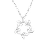 Wreath - 925 Sterling Silver Necklaces with Stones SD46985