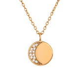 Moon - 925 Sterling Silver Necklaces with Stones SD47037