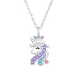 Unicorn - 925 Sterling Silver Necklaces with Stones SD47267
