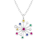 Fireworks - 925 Sterling Silver Necklaces with Stones SD47272