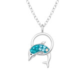 Dolphin - 925 Sterling Silver Necklaces with Stones SD47292