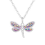 Butterfly - 925 Sterling Silver Necklaces with Stones SD47646