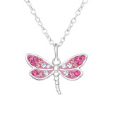 Butterfly - 925 Sterling Silver Necklaces with Stones SD47647