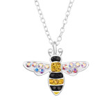 Bee - 925 Sterling Silver Necklaces with Stones SD47648