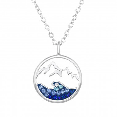 Mountain - 925 Sterling Silver Necklaces with Stones SD47686