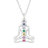 Buddha - 925 Sterling Silver Necklaces with Stones SD47819