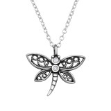 Dragonfly - 925 Sterling Silver Necklaces with Stones SD47960