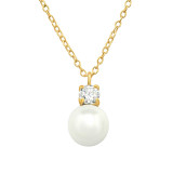 Round - 925 Sterling Silver Necklaces with Stones SD48570