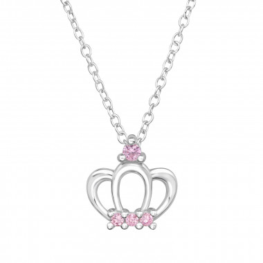 Crown - 925 Sterling Silver Necklaces with Stones SD49480
