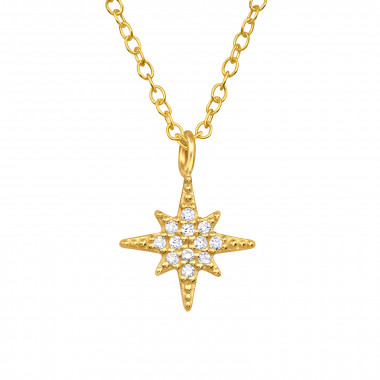 North Star - 925 Sterling Silver Necklaces with Stones SD49852