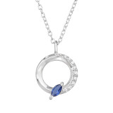 12mm Geometrical - 925 Sterling Silver Necklaces with Stones SD49900