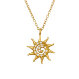 Sunburst - 925 Sterling Silver Necklaces with Stones SD51251