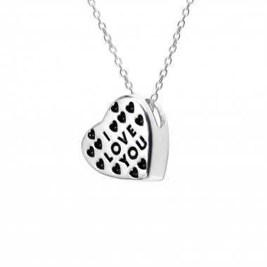 Heart - 925 Sterling Silver Silver Necklaces SD13137