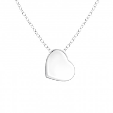 Heart - 925 Sterling Silver Silver Necklaces SD17046