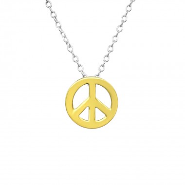 Peace - 925 Sterling Silver Silver Necklaces SD17067