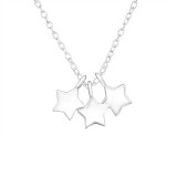 Stars - 925 Sterling Silver Silver Necklaces SD17074