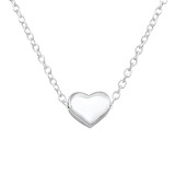 Heart - 925 Sterling Silver Silver Necklaces SD17452