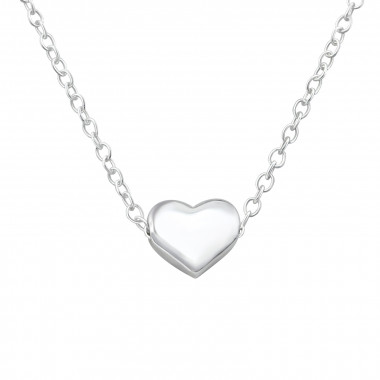 Heart - 925 Sterling Silver Silver Necklaces SD17452