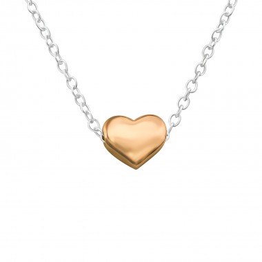 Heart - 925 Sterling Silver Silver Necklaces SD17454