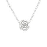 Rose - 925 Sterling Silver Silver Necklaces SD17455