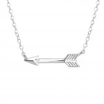 Arrow - 925 Sterling Silver Silver Necklaces SD18639