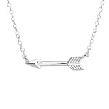 Arrow - 925 Sterling Silver Silver Necklaces SD18639
