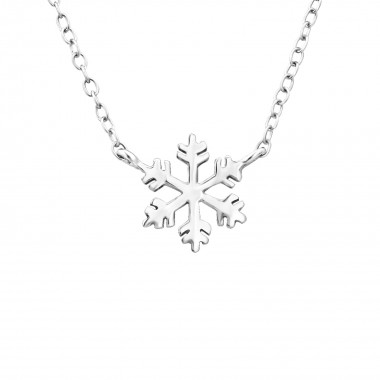 Snowflake - 925 Sterling Silver Silver Necklaces SD19390