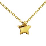 Star - 925 Sterling Silver Silver Necklaces SD22346
