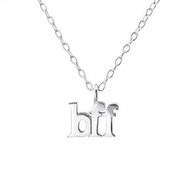 Bff - 925 Sterling Silver Silver Necklaces SD23311