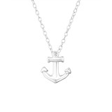 Anchor - 925 Sterling Silver Silver Necklaces SD23532