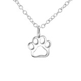 Foot Dog - 925 Sterling Silver Silver Necklaces SD23797