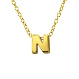 "N" - 925 Sterling Silver Silver Necklaces SD23857