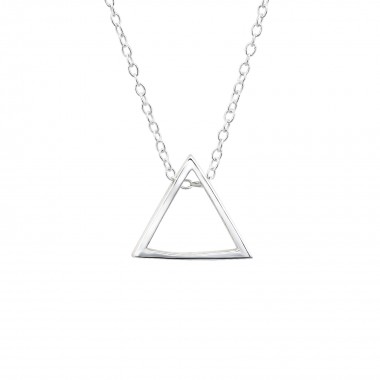 Triangle - 925 Sterling Silver Silver Necklaces SD25837