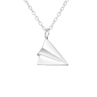 3D Origami - 925 Sterling Silver Silver Necklaces SD26053 3D Origami - 925 Sterling Silver Silver Necklaces SD26053