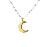 Crescent Moon - 925 Sterling Silver Silver Necklaces SD27854