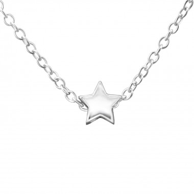 Star - 925 Sterling Silver Silver Necklaces SD29897