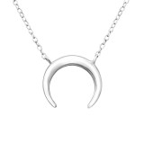 Moon - 925 Sterling Silver Silver Necklaces SD29932